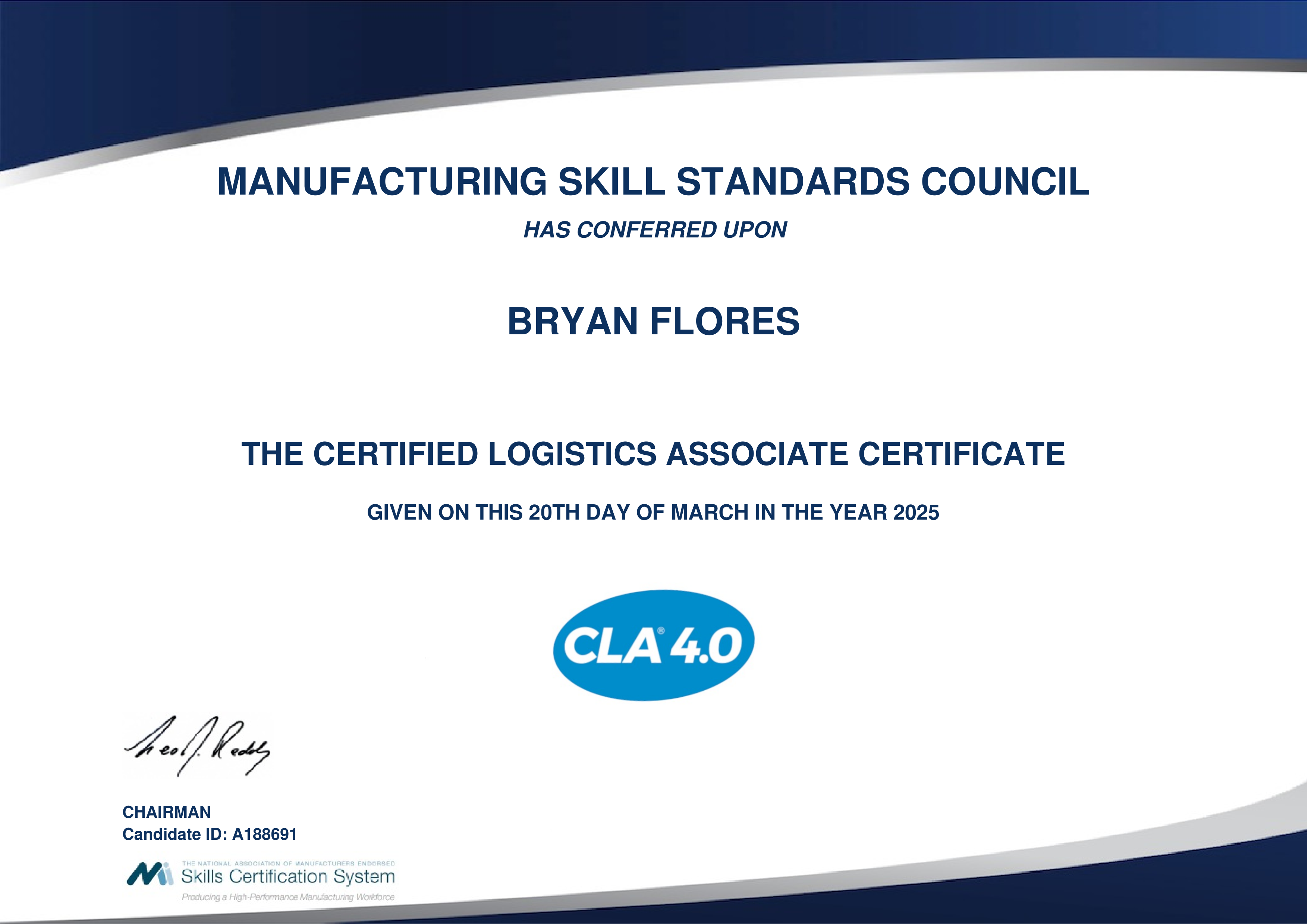 Certified Logistics Associate Certificate