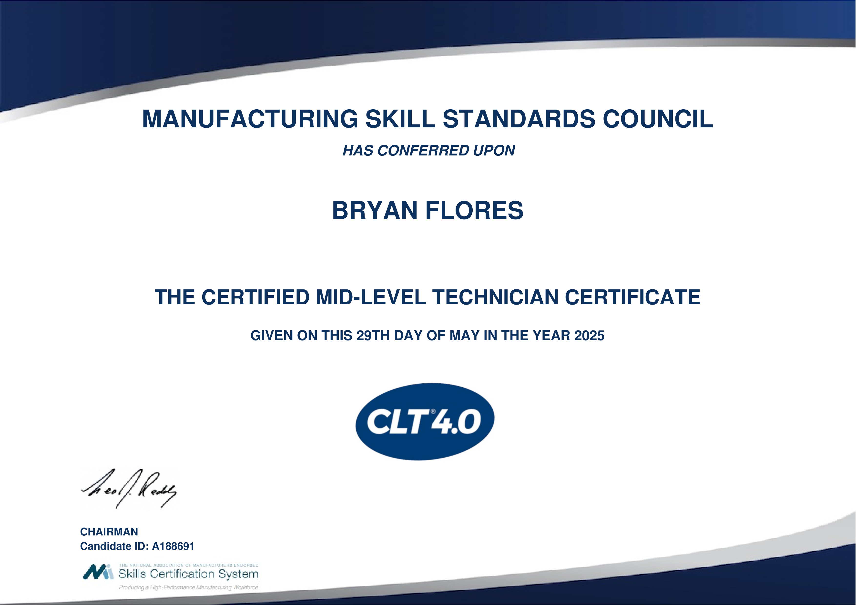 Certified Logistics Technician Certificate